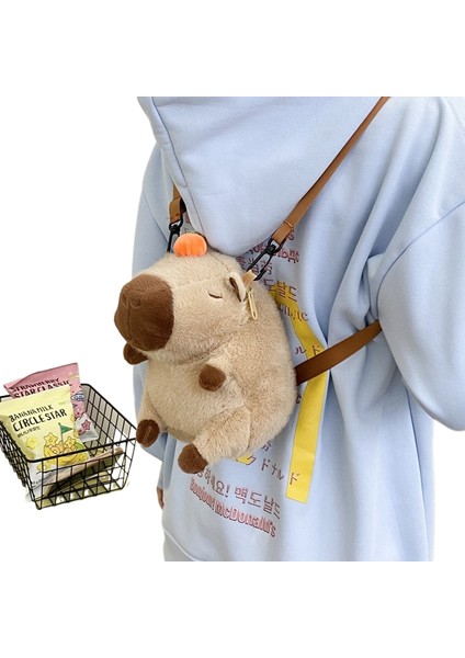 Kapya Peluş Sırt Çantası Sevimli Crossbody Omuz Çantası (Yurt Dışından)