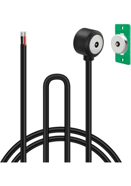2-Pin 15MM 90C Kablolu Pcbli Pogo Pin Manyetik Konnektör Takımı