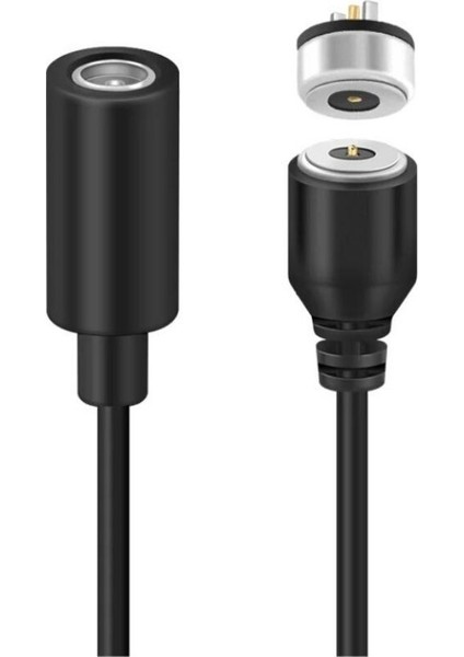 2-Pin 10MM Kablolu Pogo Pin Manyetik Konnektör Takımı - Dc Soketli