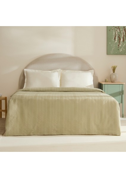 Layna Ecocell Çift Kişilik Tek Pike Yeşil