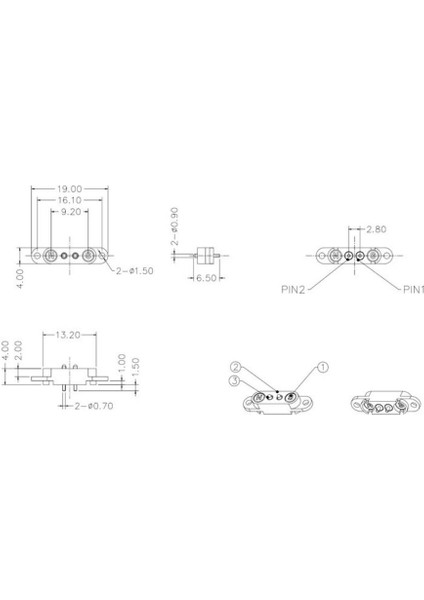 LK-2PIN-1840404 2-Pin 2.54MM Pogo Pin Manyetik Konnektör Takımı - Kulaklı modelleri
