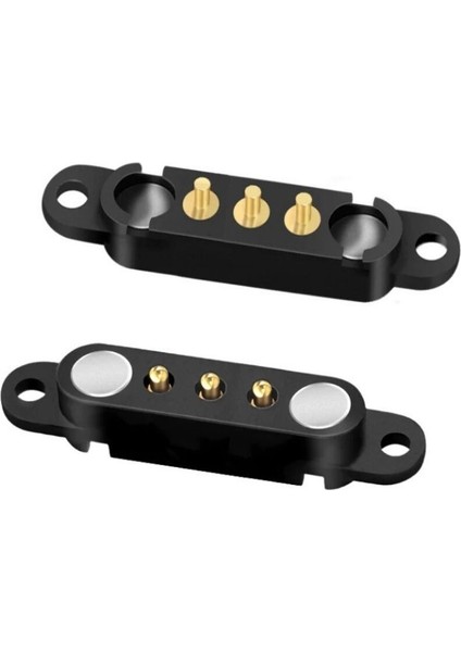 LK-3PIN-2080404 3-Pin 2.54MM Pogo Pin Manyetik Konnektör Takımı - Kulaklı