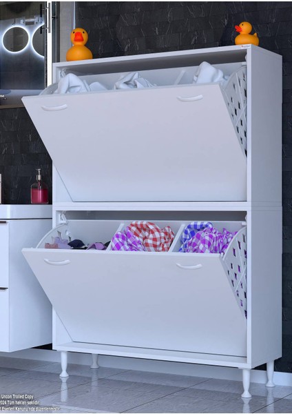 100X138X32,5 cm Gizli 6 Gözlü Sepetli Dolap ,organizatör Mutfak Dolabı Çok Amaçlı Dolap