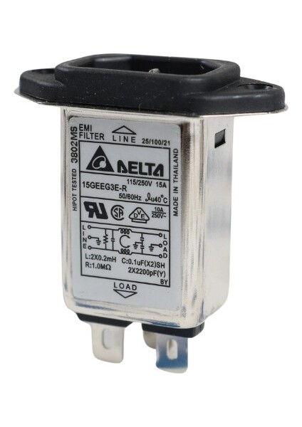 Emı Filtre 15A Erkek Power Soketi - 15GEEG3E
