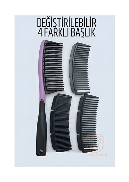 4 Uçlu Değiştirilebilir Başlıklı Tarak