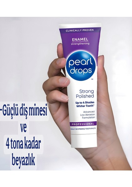 Strong -2 Adet. Diş Minesini Güçlendiren, parlatıcı, leke çıkaran Diş Macunu 75ml