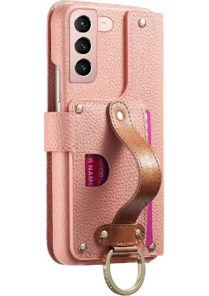 Samsung Galaxy S21 Cüzdan Standı Bileklik Crad Yuvası Fermuar Için Flip Case (Yurt Dışından) modelleri