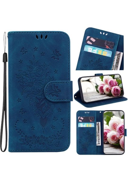 Oneplus 13 5g Cüzdan Kılıf Için Flip Case Kabartma Gül Çiçekler Kickstand Pu (Yurt Dışından)