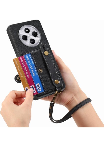 Xiaomi Poco C75 Kayış Cüzdan Bileklik Darbeye Dayanıklı Durumda (Yurt Dışından) modelleri
