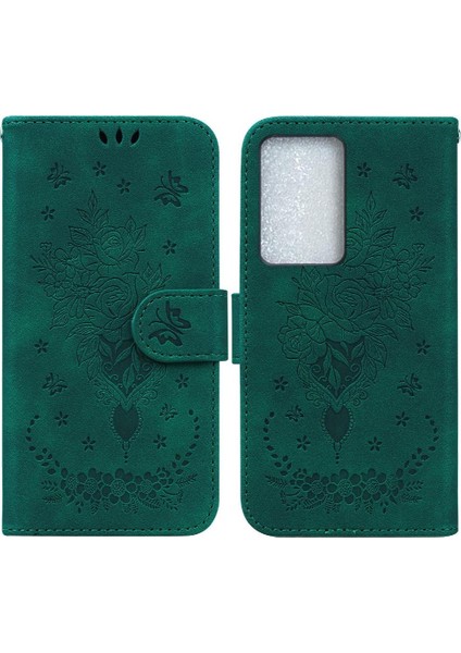 Realme C75 4g Için Flip Case Cüzdan Kılıf Kabartma Gül Çiçekler Kart Yuvaları Pu (Yurt Dışından)