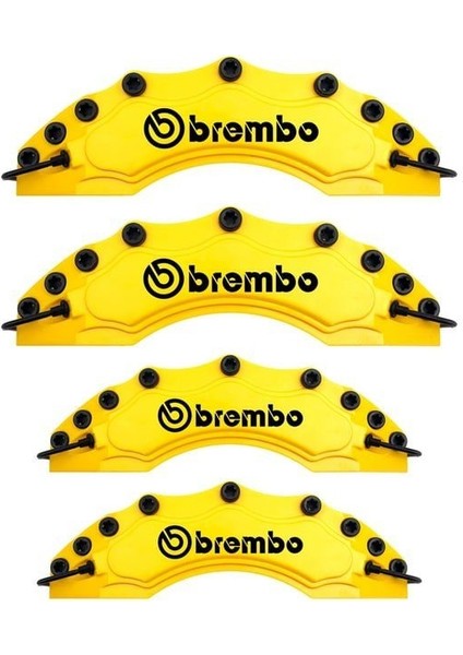 A6 Uyumlu Brembo Sarı Kaliper Kapağı 4 Parça Ön Arka Set