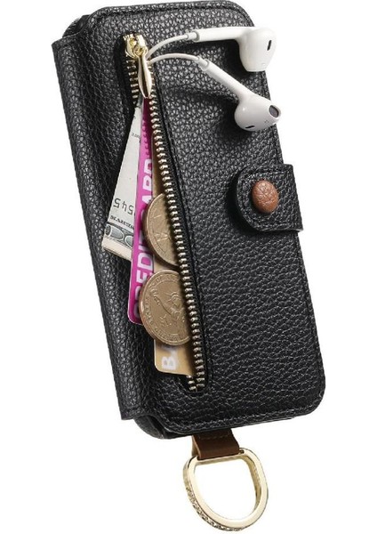 Samsung Galaxy S20 Crad Yuvası Cüzdan Fermuar Standı Bileklik Için Flip Case (Yurt Dışından) modelleri