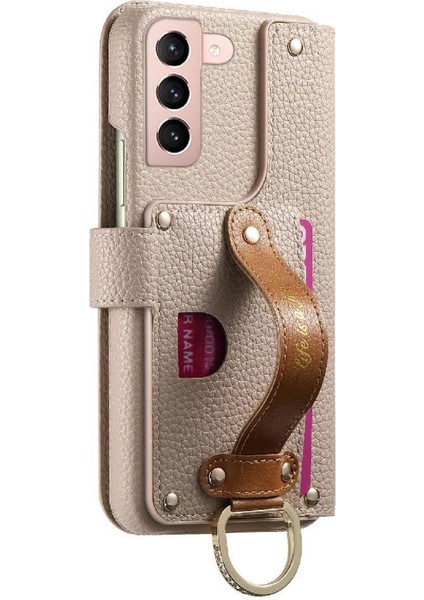 Samsung Galaxy S21 Cüzdan Standı Bileklik Crad Yuvası Fermuar Için Flip Case (Yurt Dışından) fırsatları
