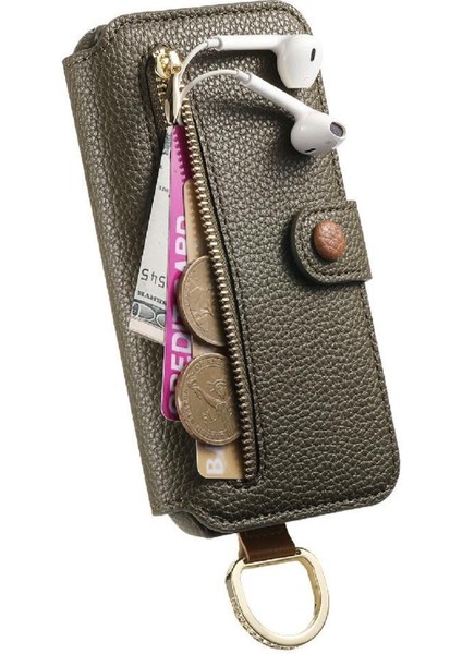 Samsung Galaxy S23 Plus Fermuar Bileklik Cüzdan Crad Yuvası Için Flip Case (Yurt Dışından) fırsatları