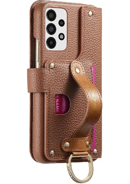 Samsung Galaxy A53 5g Crad Yuvası Bileklik Cüzdan Fermuar Standı Için Flip Case (Yurt Dışından) fırsatları