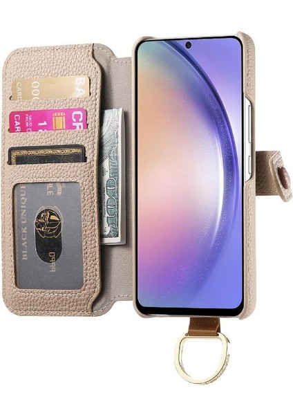 Samsung Galaxy A22 5g Bileklik Standı Cüzdan Crad Yuvası Fermuar Için Flip Case (Yurt Dışından) indirimleri