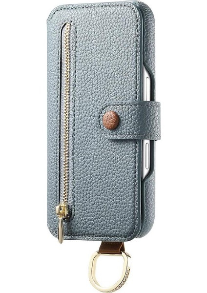 Samsung Galaxy A22 5g Bileklik Standı Cüzdan Crad Yuvası Fermuar Için Flip Case (Yurt Dışından) fırsatları
