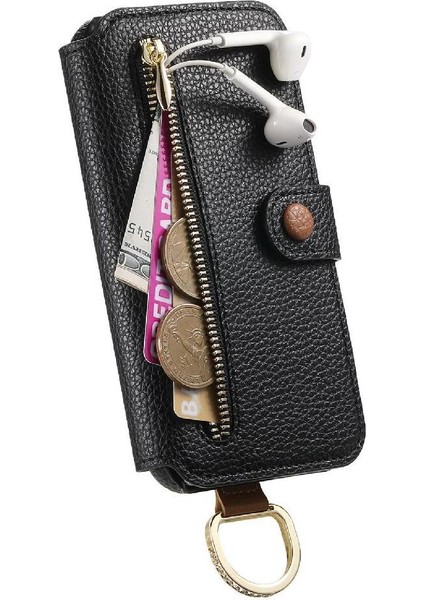 Samsung Galaxy A22 5g Bileklik Standı Cüzdan Crad Yuvası Fermuar Için Flip Case (Yurt Dışından) fiyatları