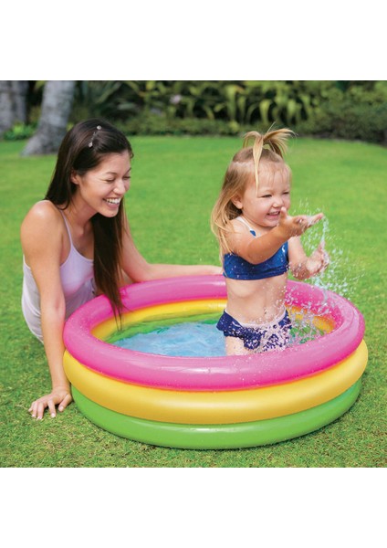 Intex 3 Boğumlu Sunset Bebek Havuzu 86*25 cm (58924) fırsatları