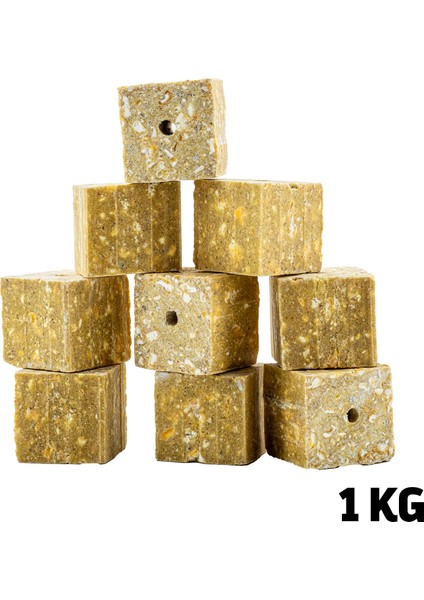 Sazan Yemi - Delikli Küspe - Mısır - Kare - 1 kg Paket