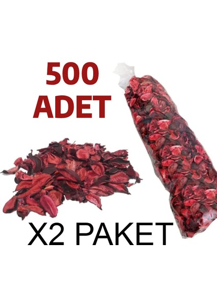 Büyük Boy 500 Adet Kuru Gül Kurusu Yaprağı Hediye Süs Dekor Romantik