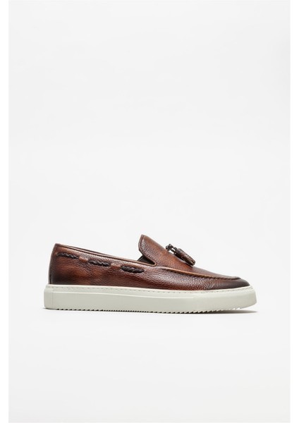 Taba Deri Erkek Günlük Loafer
