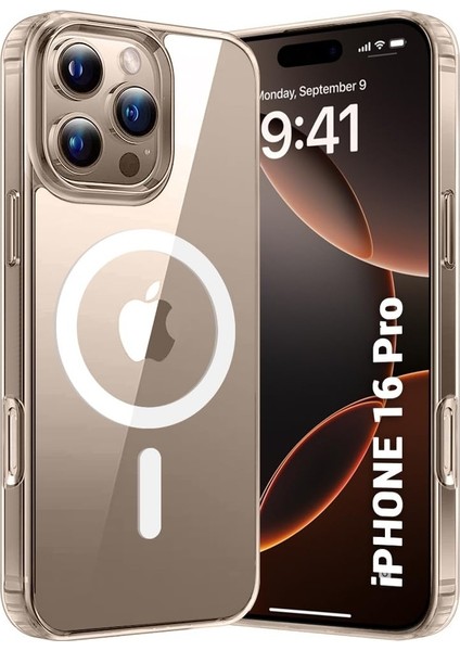 iPhone 16 Pro Magsafe Şeffaf Kılıf + Hayalet Ekran Koruyucu + Kamera Lens Koruyucu (ÇÖL) fiyatları