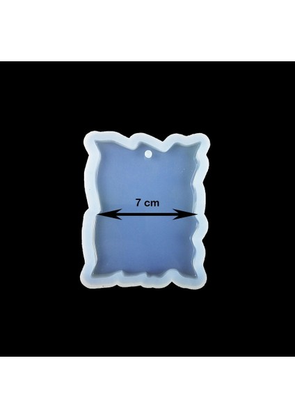 Reçine Epoksi Magnet Kalıbı - Dikdörtgen Fotoğraflık - Tm2