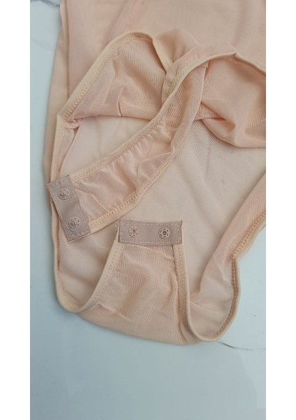 Bodysuit ,uzun Kollu ve Yuvarlak Yaka , Şeffaf, Ağlı Bodysuit, Kadın Iç Giyim, Body Giyim modelleri