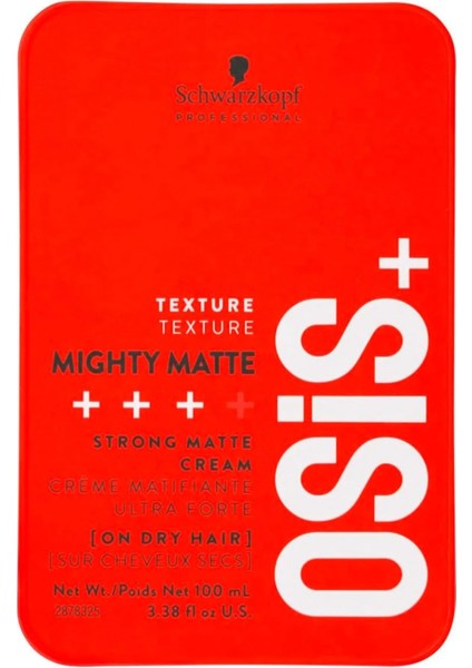 Osismighty Matte Güçlü Tutucu -Doğal Görünüm Sağlayan Mat Wax 85 ml