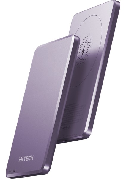 Ixtech 5000 Mah Magsafe Powerbank – 20W Pd Hızlı Şarj ve 15W Kablosuz Şarj Destekli – Lila fiyatları