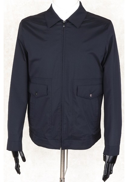 Slimfit Lacivert Yazlık Ince Mont