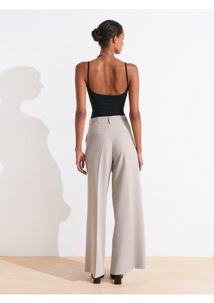 71606 Ekstra Geniş Paça Ayarlanabilir Pantolon-Gri fiyatları