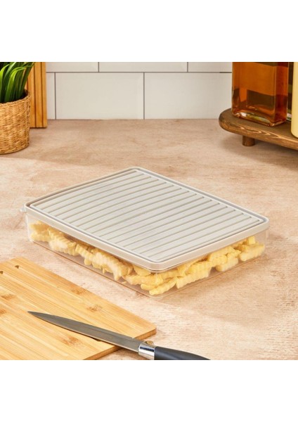 2'li Şeffaf Saklama Kabı 2x2,5 Lt BGMT2225 Mikrodalga Buzdolabı ve Dondurucu Uyumlu Düzenleyici modelleri