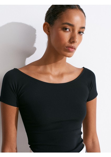 31922 Kısa Kollu T-Shirt-Siyah modelleri