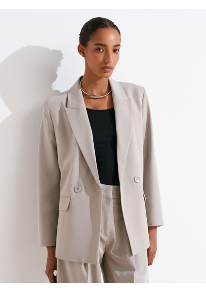 60767 Blazer Ceket-Gri