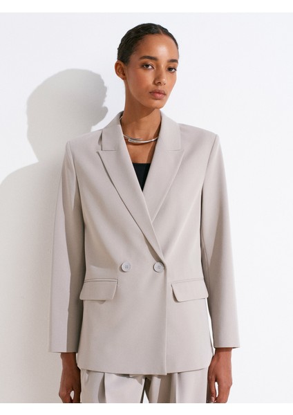 60767 Blazer Ceket-Gri modelleri