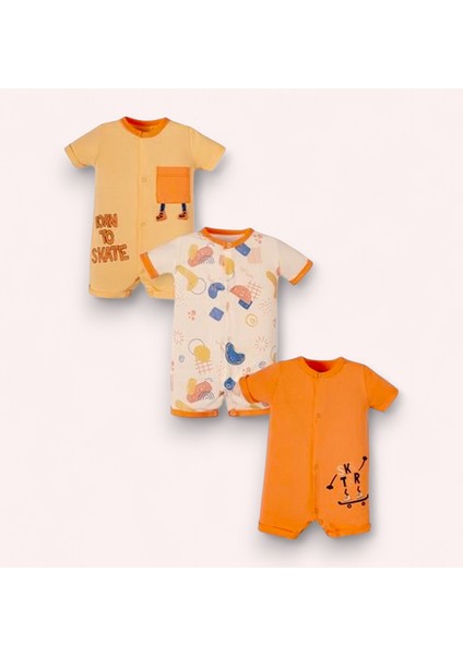 Luvvera Erkek Bebek Yazlık 3 Kısa Tulum Seti fiyatları