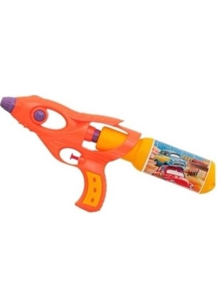 3 Adet Araba Desenli 250 Ml. Depolu 36 Cm. Boyunda Kaliteli Oyuncak Su Tabancası