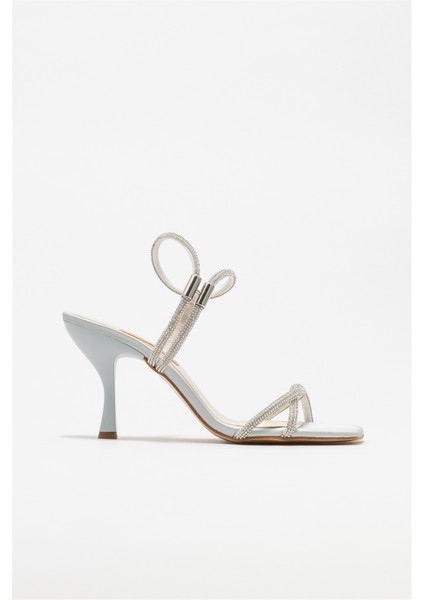 Lame Kadın Topuklu Sandalet