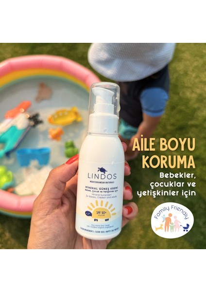 Organik Mineral Filtreli Güneş Kremi SPF50+ Bebek, Çocuk ve Yetişkinler Için 100 ml modelleri