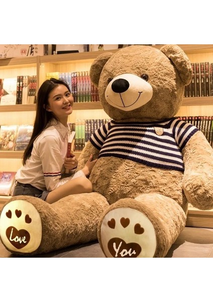 [160CM Dev] Teddy Bear Peluş Bebek | Oda Dekorasyonu Ayı Koltuk Yastığı (Yurt Dışından)
