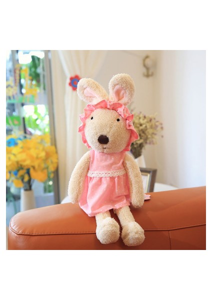 Büyük Boy 60CM Şifalı Tavşan Peluş Yastık Bebek Yumuşak ve Sevimli Uyku Figürü (Yurt Dışından)