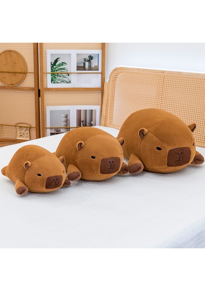 35CM Yuvarlak Top Su Yunusu Peluş Bebek Krem Renkli Masaüstü Süsü Yumuşak Mikro Yastık Hediye (Yurt Dışından)