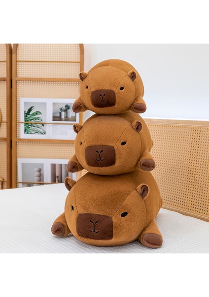 35CM Yuvarlak Top Su Yunusu Peluş Bebek Krem Renkli Masaüstü Süsü Yumuşak Mikro Yastık Hediye (Yurt Dışından)