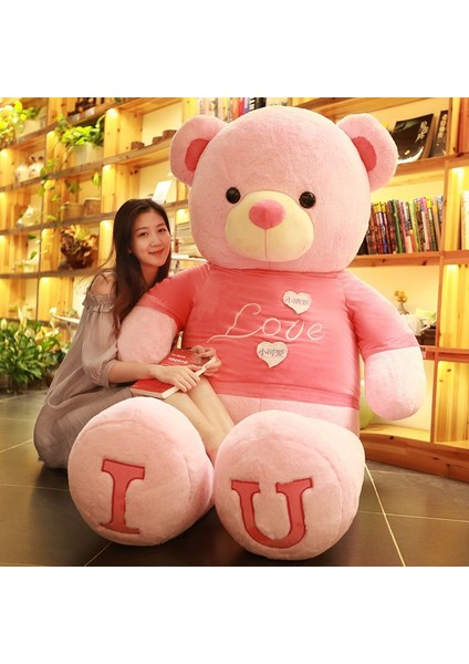 100CM Teddy Bear Peluş Bebek Yastık Orta Büyük Yastık Uyku Arkadaşı Şifa Hediyesi (Yurt Dışından)
