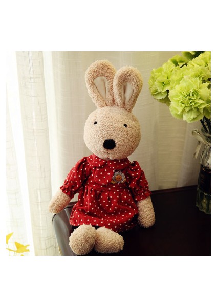 Büyük Boy 60CM Şifalı Tavşan Peluş Yastık Bebek Yumuşak ve Sevimli Uyku Figürü (Yurt Dışından)