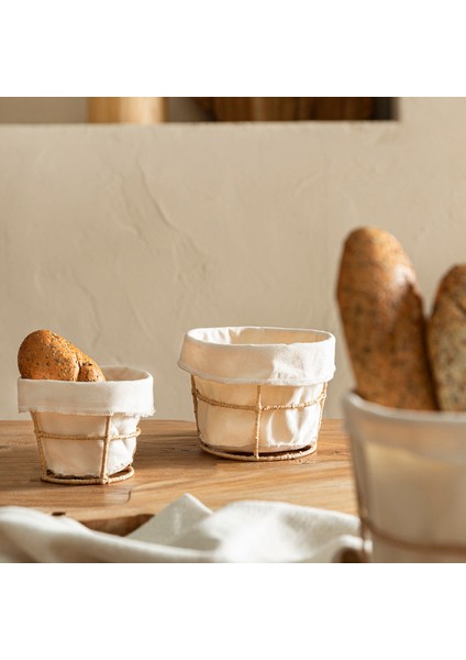 Breaddi Kumaş Ekmeklik 15X12 cm Natural