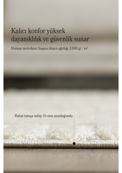 Modern Desen Özel Kesim Halı Salon Halısı Mutfak Halısı Yolluk Krem Halı Kolay Temizlenebilir Halı