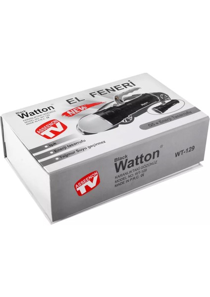 Projektor Modeli Zoomlu Şarjlı El Feneri Watton WT-129 indirimleri